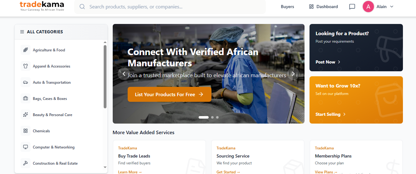 TradeKama - Screenshot 3 showing product features and functionality