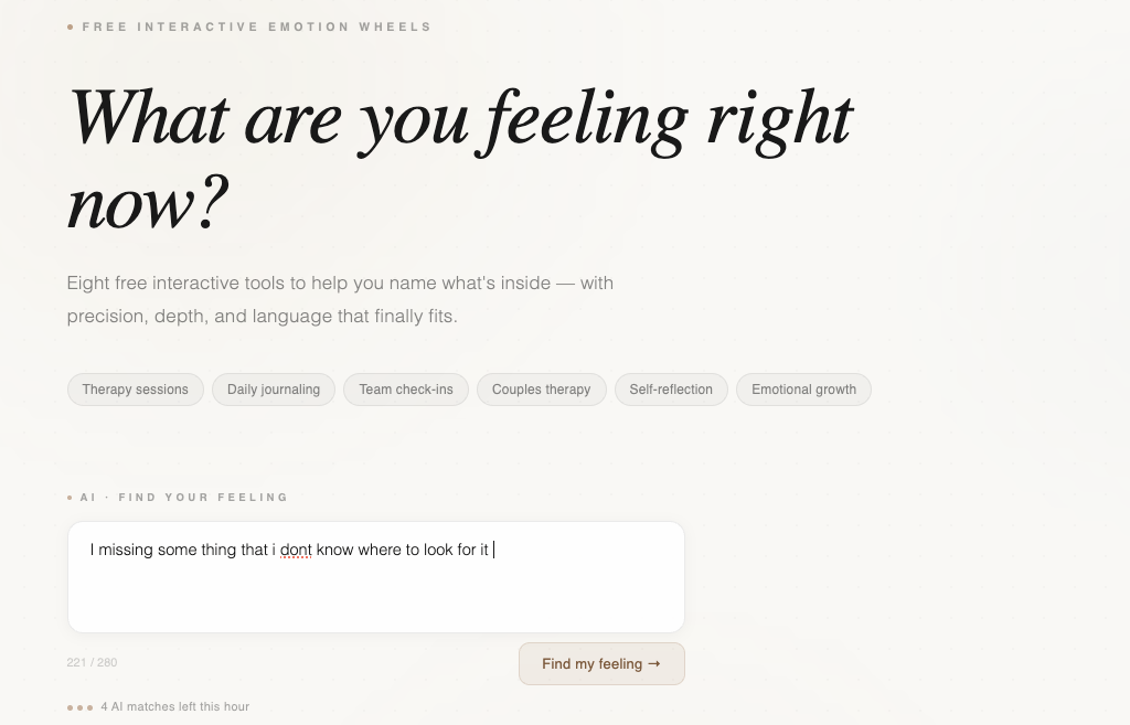 Feeling HQ - Screenshot 3 showing product features and functionality