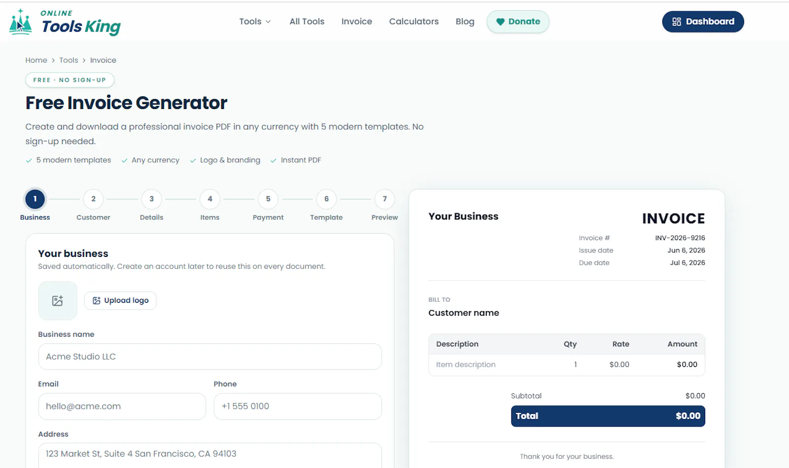 Online Tools King screenshot 1