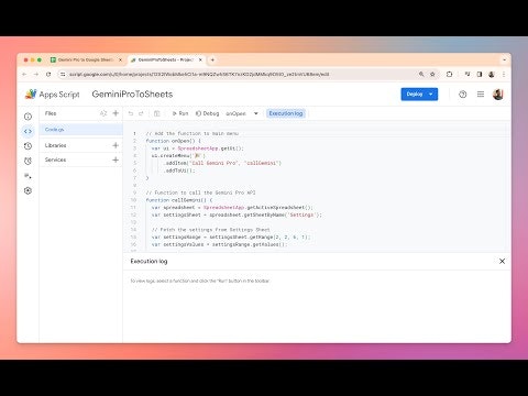 Gemini Pro API to Google Sheets gallery image