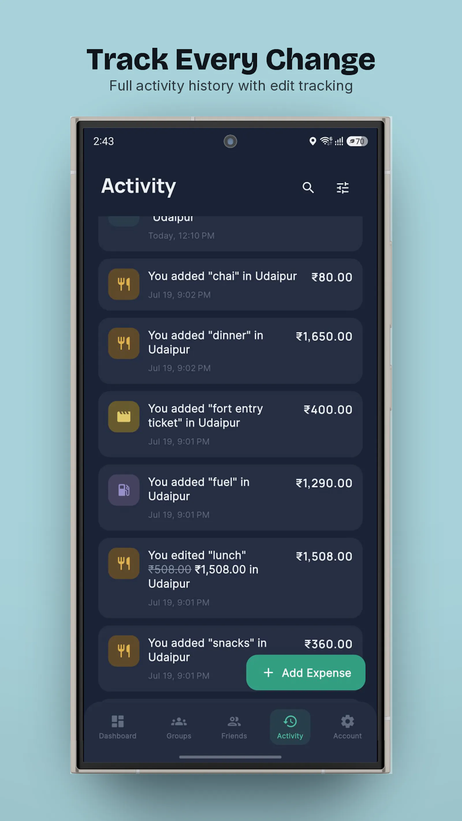 Splitwell: Split expenses screenshot 3