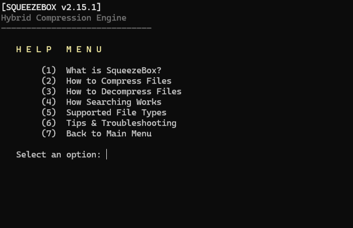 Squeezebox file compressor gallery image