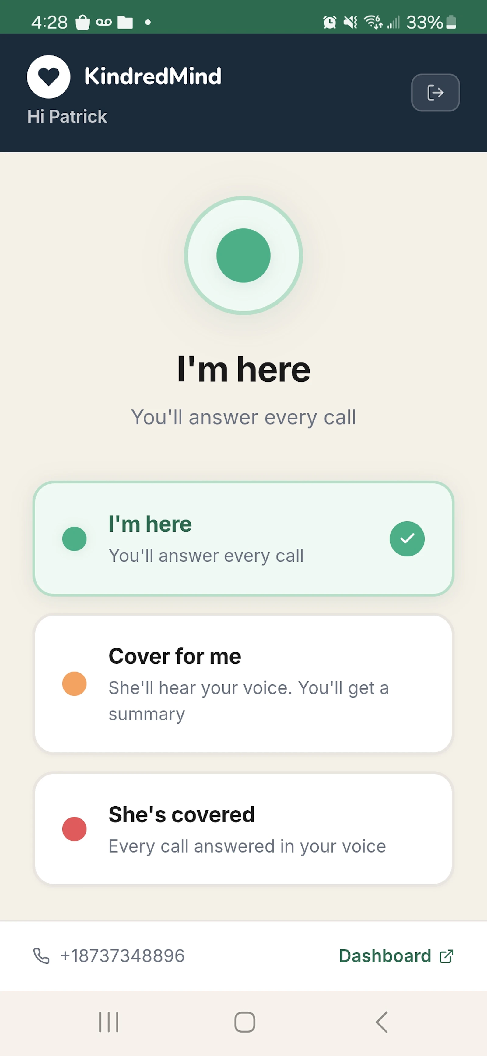 KindredMind screenshot 2