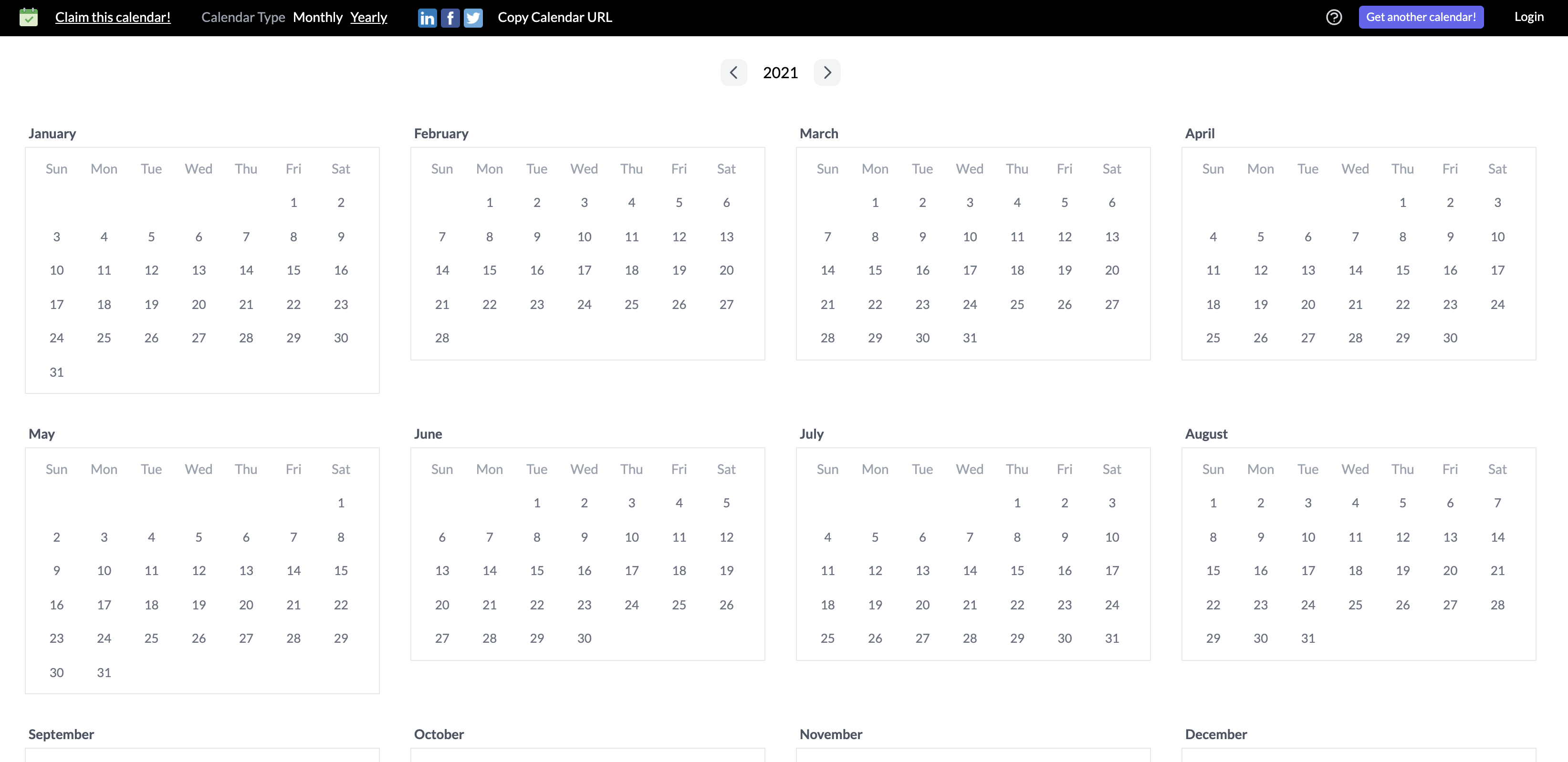 Cross-Out Calendar by EventSpot gallery image