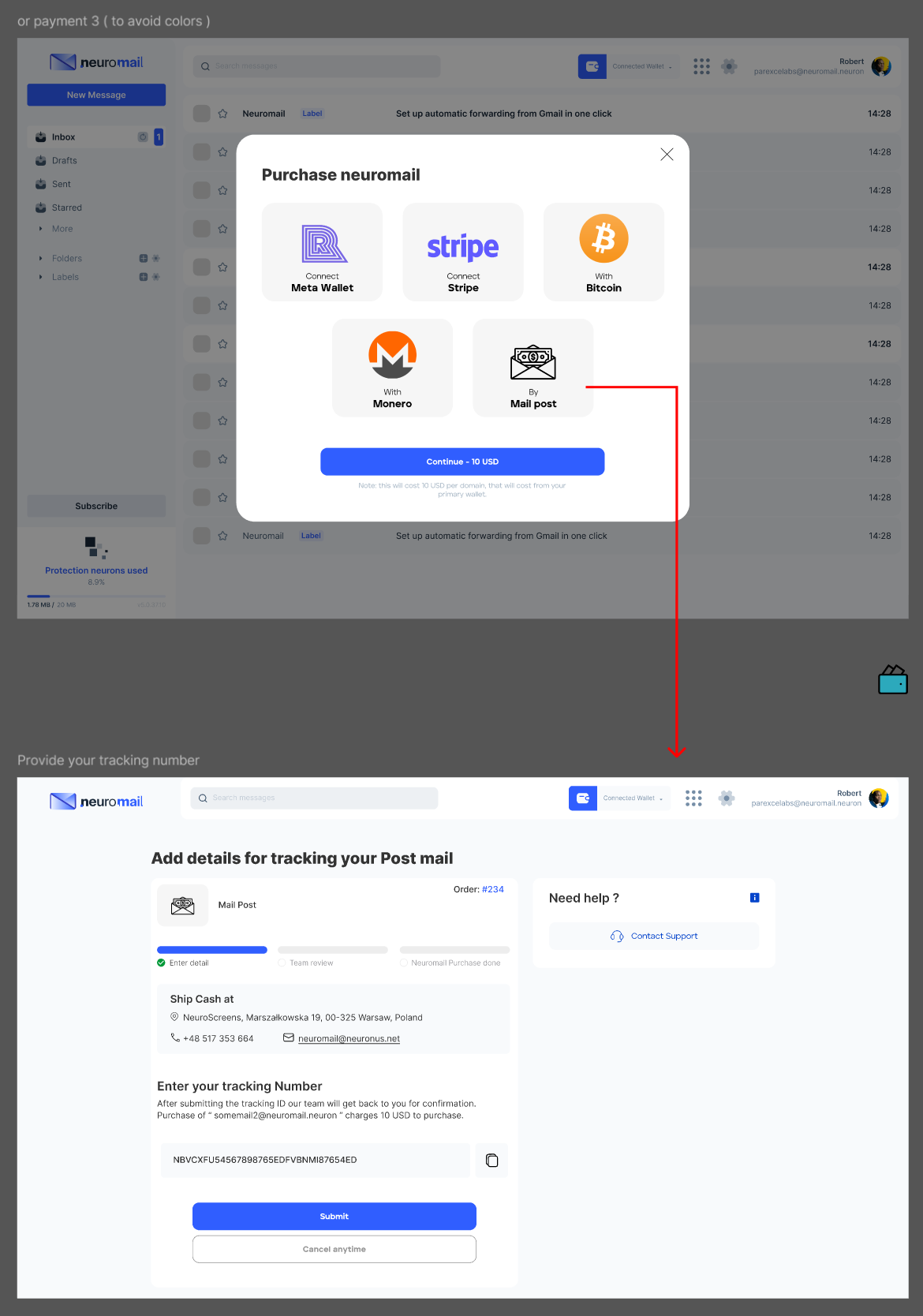 신경 메일 - AI 및 내장 개인 정보 보호 도구와 암호화 된 이메일 미디어 7