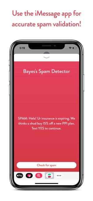 Bayes SMS gallery image