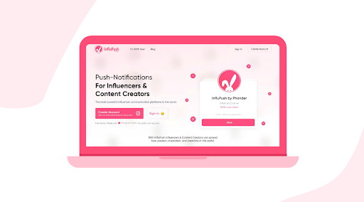 InfluPush gallery image