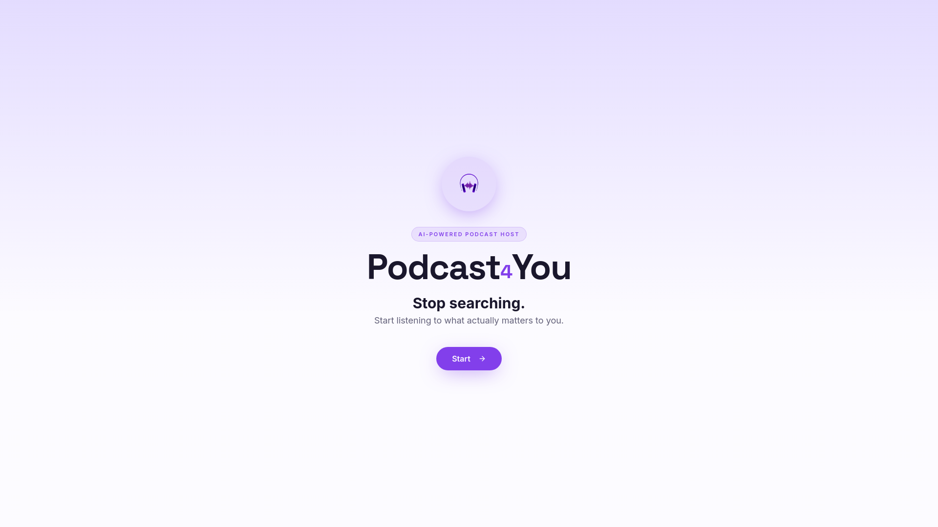 Podcast4You — Podcasts tailored to You. gallery image
