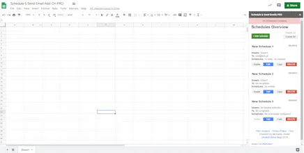 Schedule & Send Emails in Google Sheets gallery image