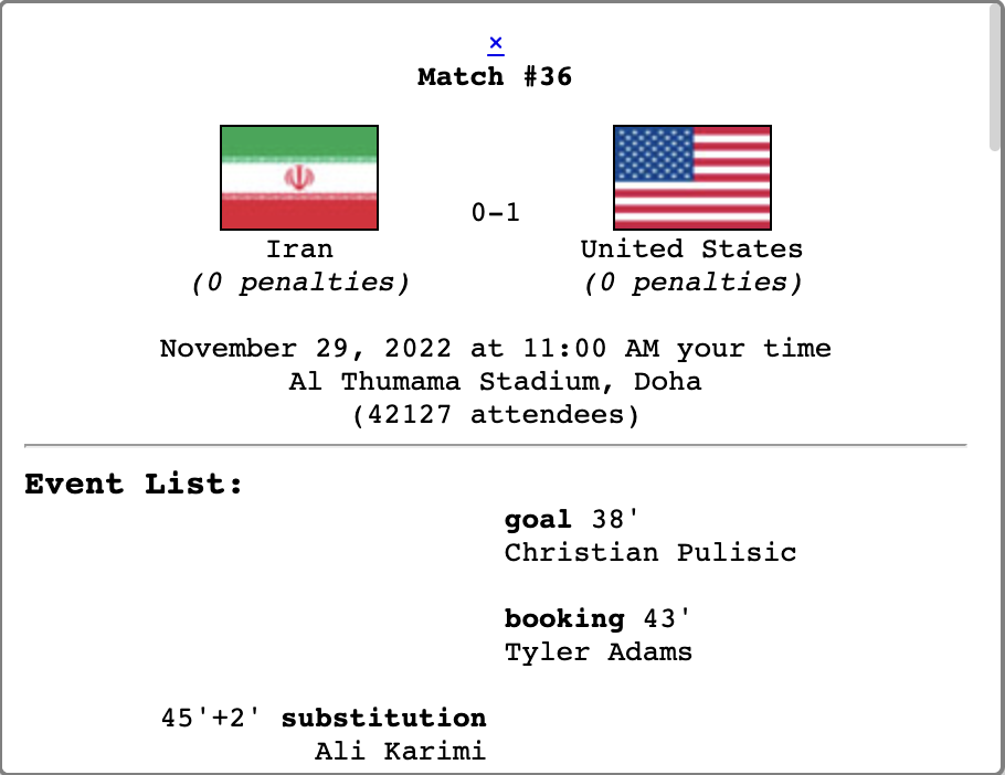 Clasificación interactiva de la Copa Mundial - Un sitio web simple diseñado para ayudarlo a rastrear la Copa del Mundo. media 1