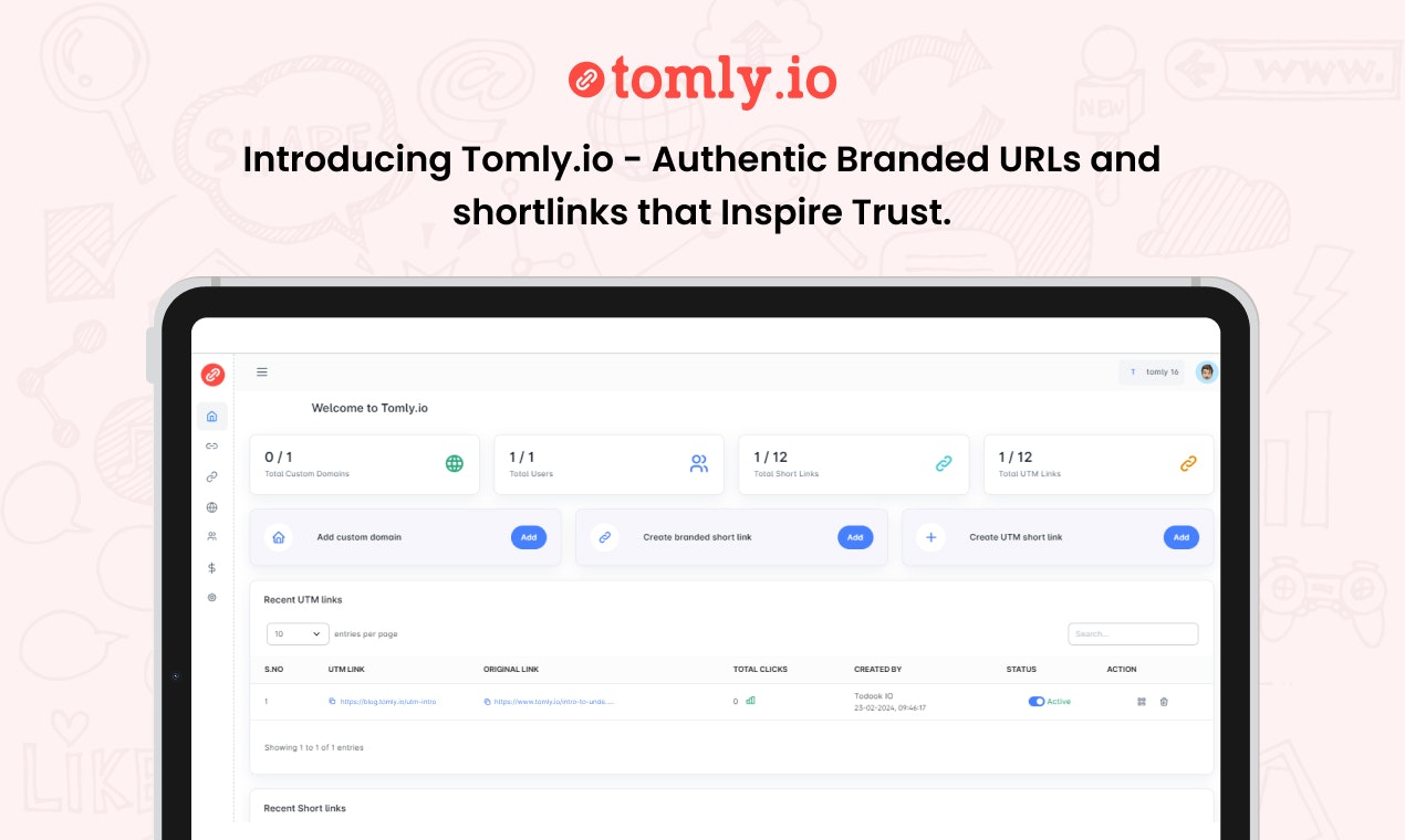 tomly.io - NextGen URL Shortener media 2