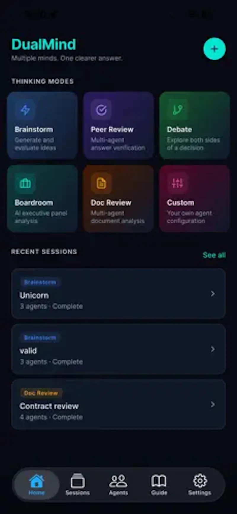 DualMind for iOS screenshot 1