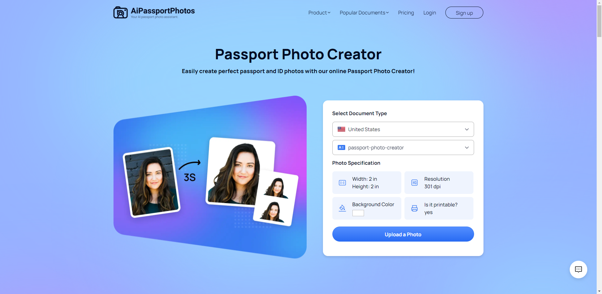 Passport Photo Creator media 1