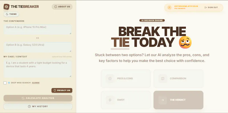 TieBreaker screenshot 3
