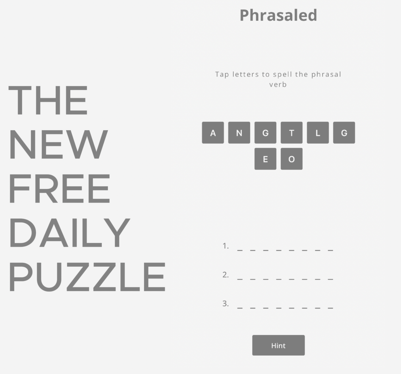 Média En phrasale - Jeu de devinettes de verbe phrasal quotidien 1