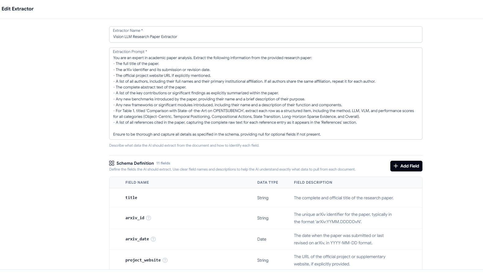Turn any document into structured data gallery image