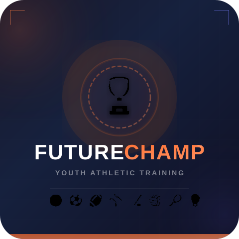 FutureChamp - Product Hunt launch logo and brand identity