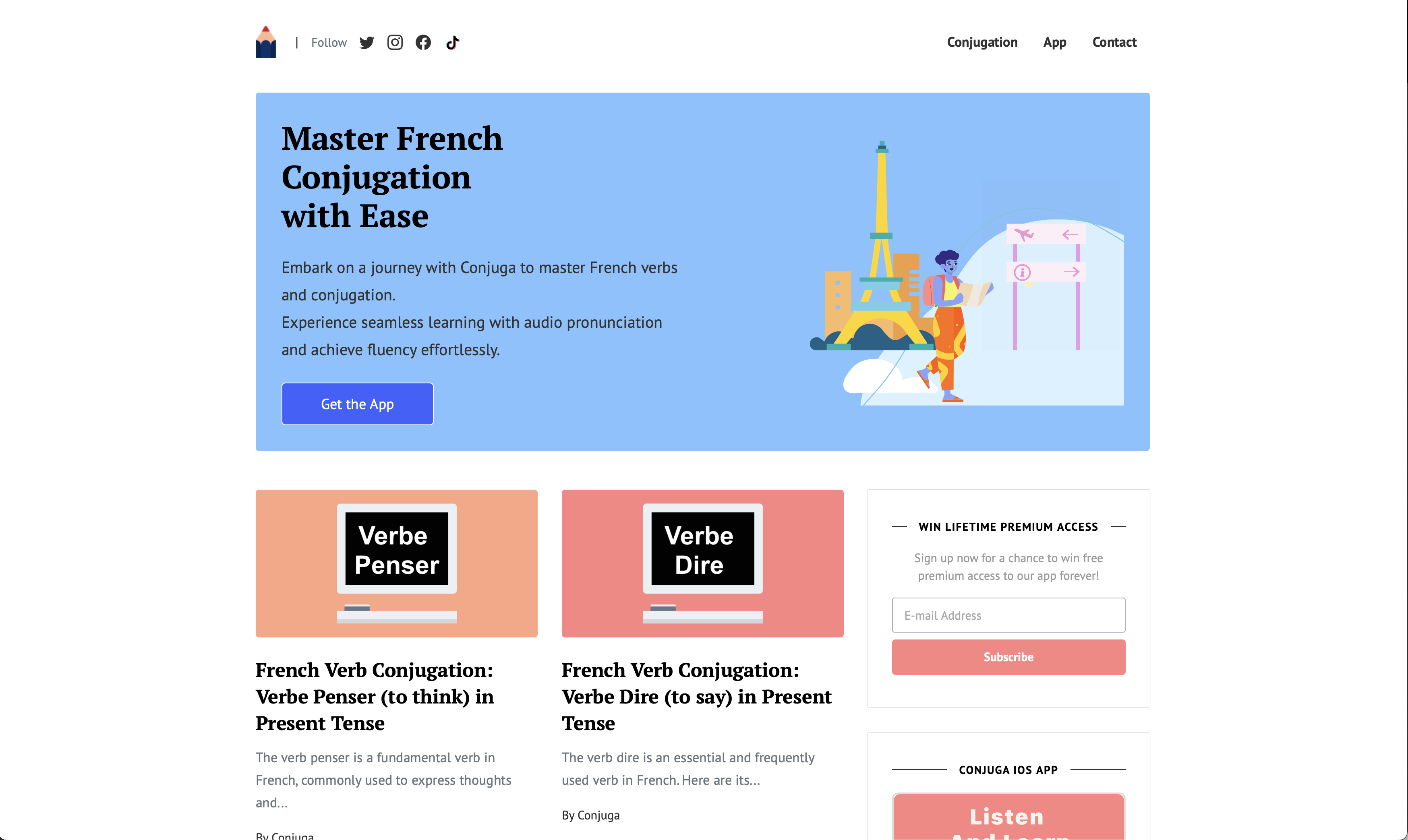 Coniugazione francese media 1