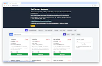 Tariff Impact Simulator gallery image