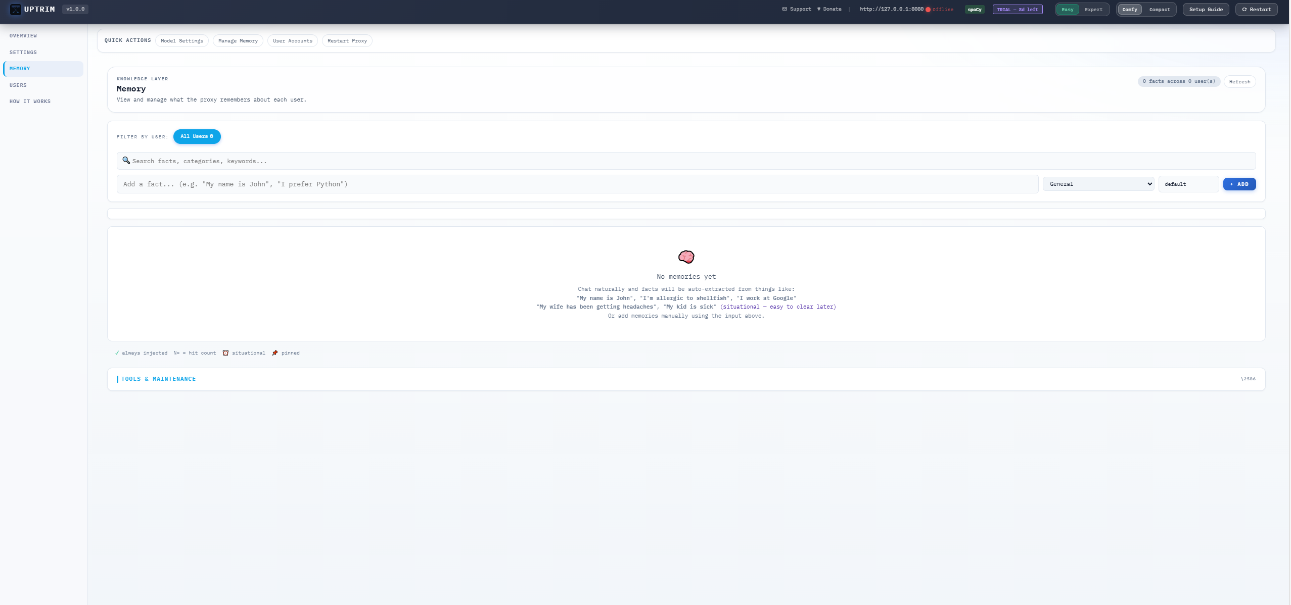UPtrim - Screenshot 2 showing product features and functionality