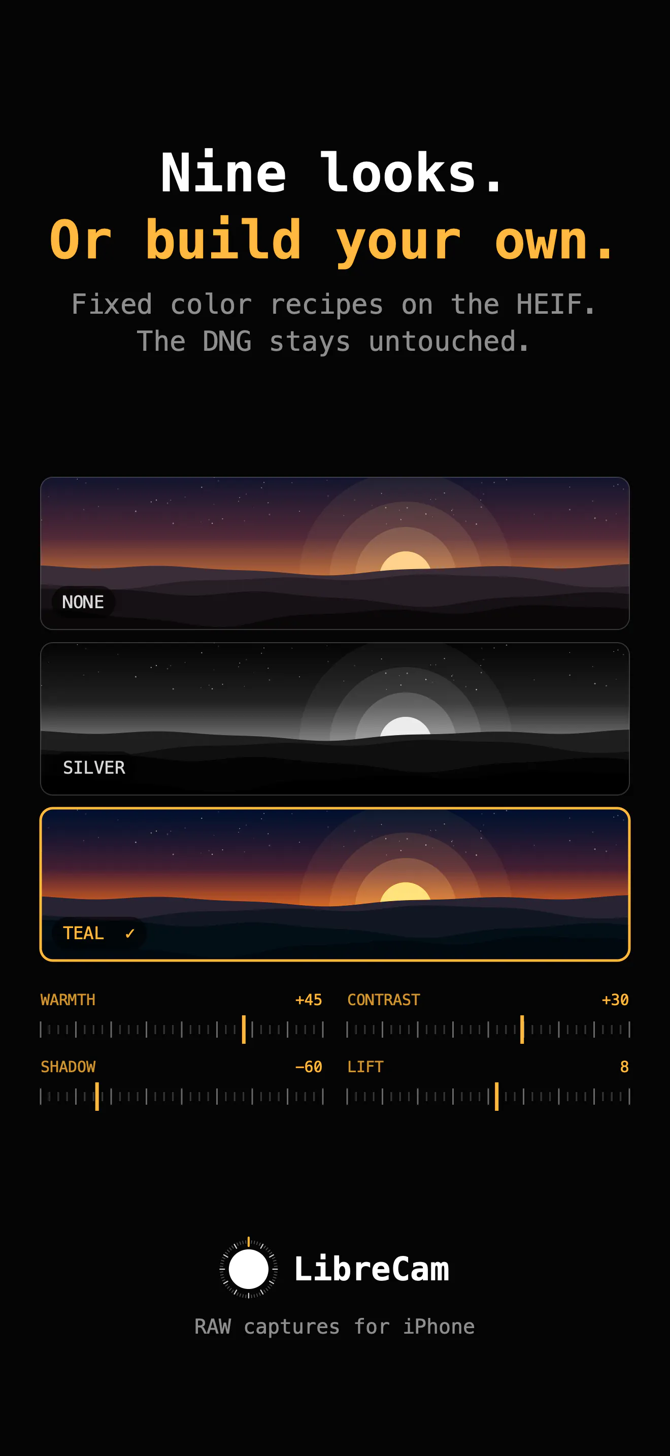 LibreCam: Manual RAW Camera for iPhone gallery image