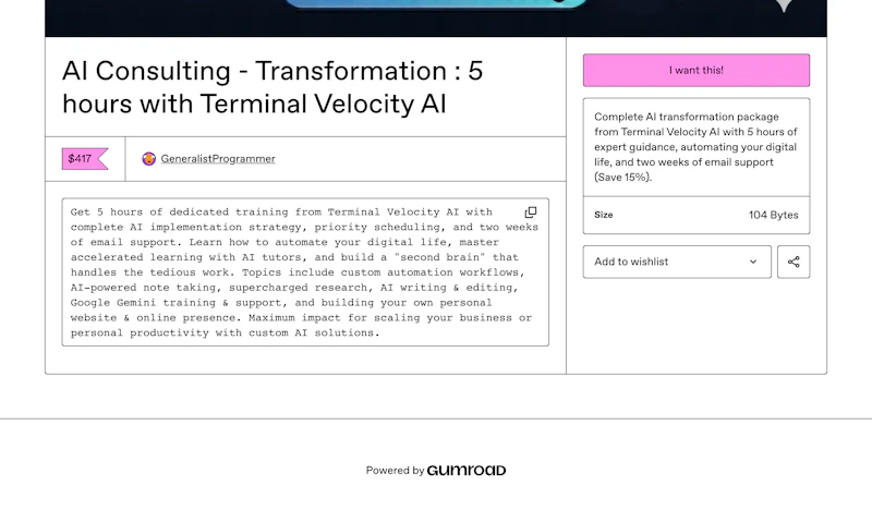 AI Consulting Transformation screenshot 1