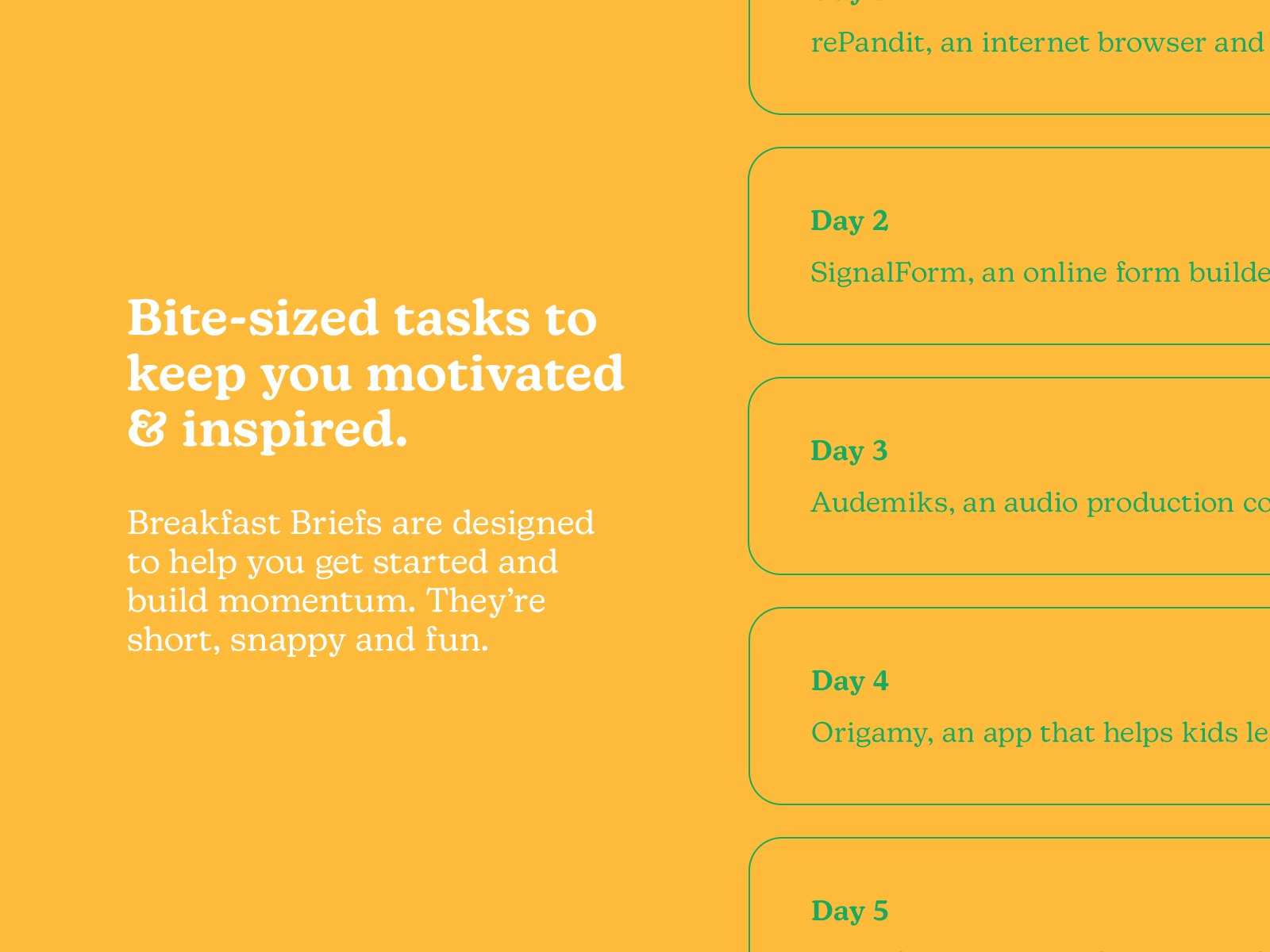 The Breakfast Briefs Challenge gallery image