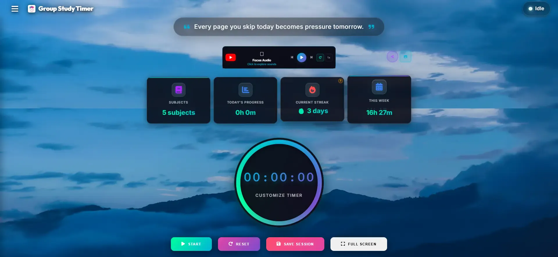 Group Study Timer screenshot