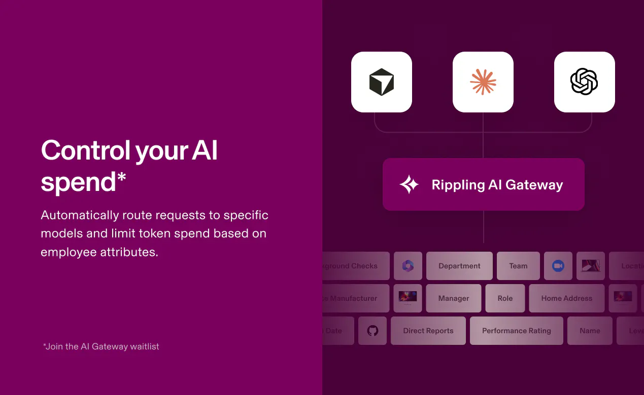 AI Spend Console by Rippling gallery image