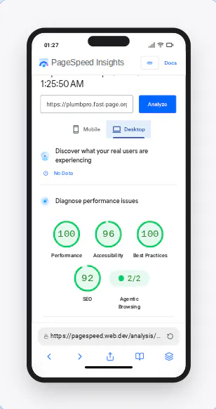 Plumbing pro WordPress theme gallery image
