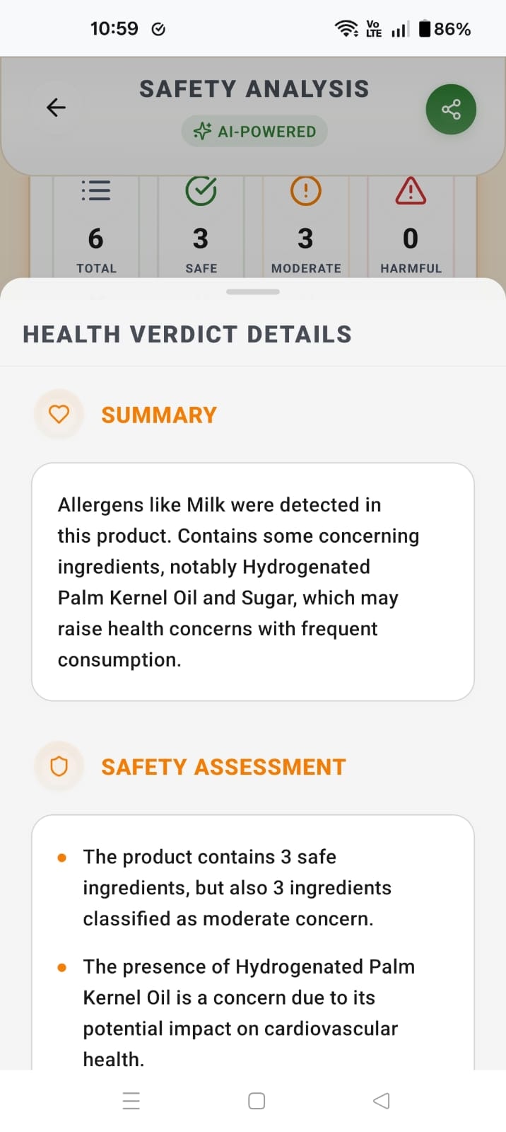 Média LABEALYNX - Analyseur d'ingrédients - Analyseur de sécurité des ingrédients alimentés par l'IA 11