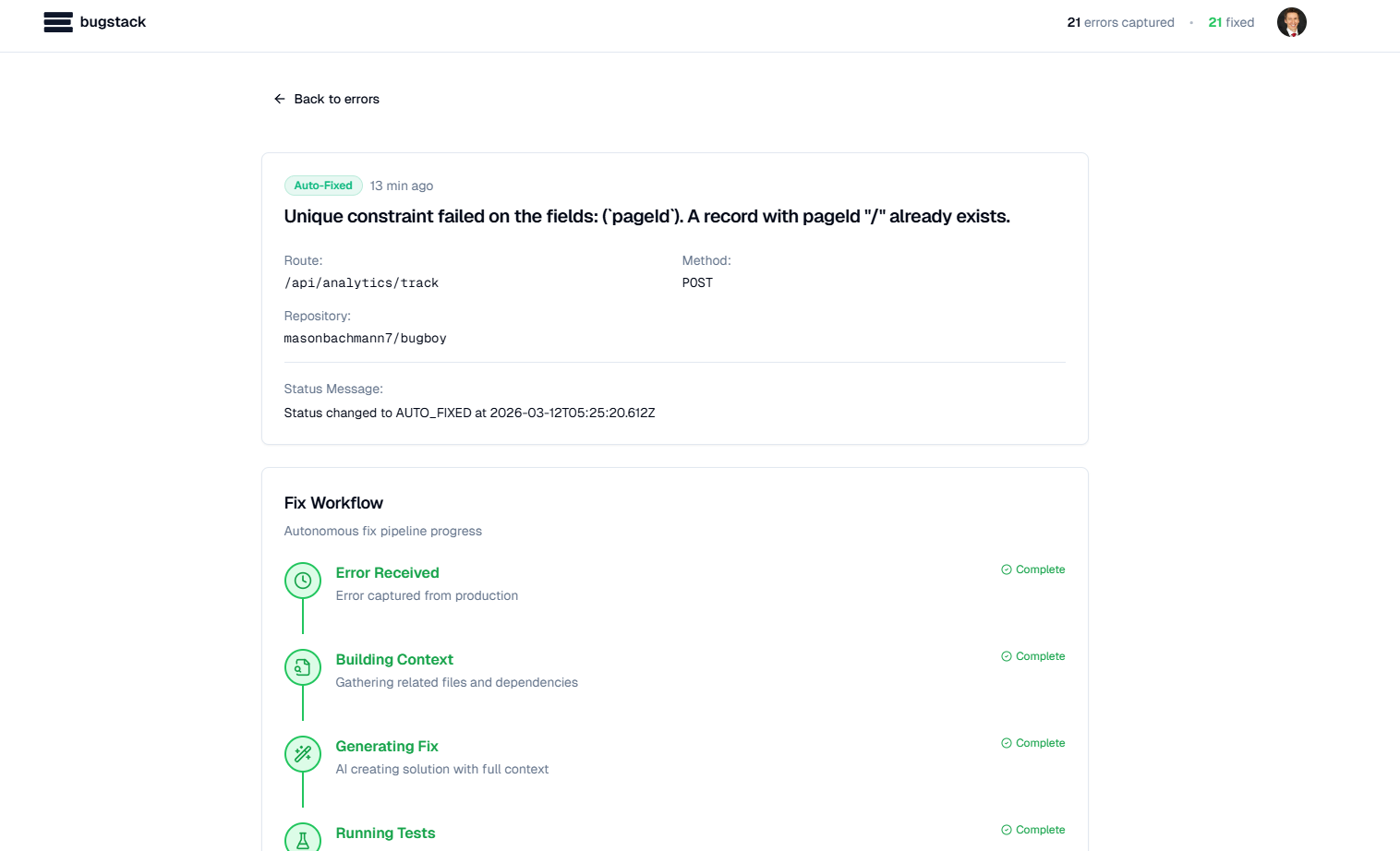 bugstack gallery image