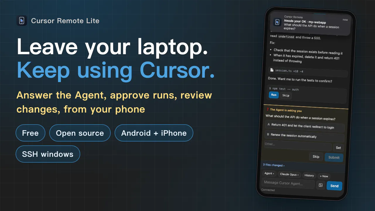 Cursor Remote Lite screenshot 1
