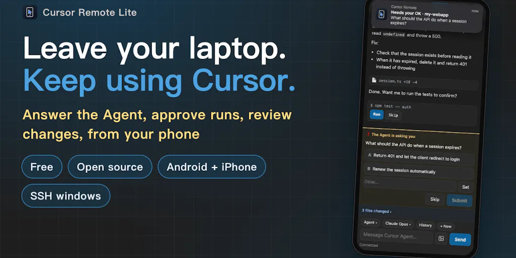 Cursor Remote Lite