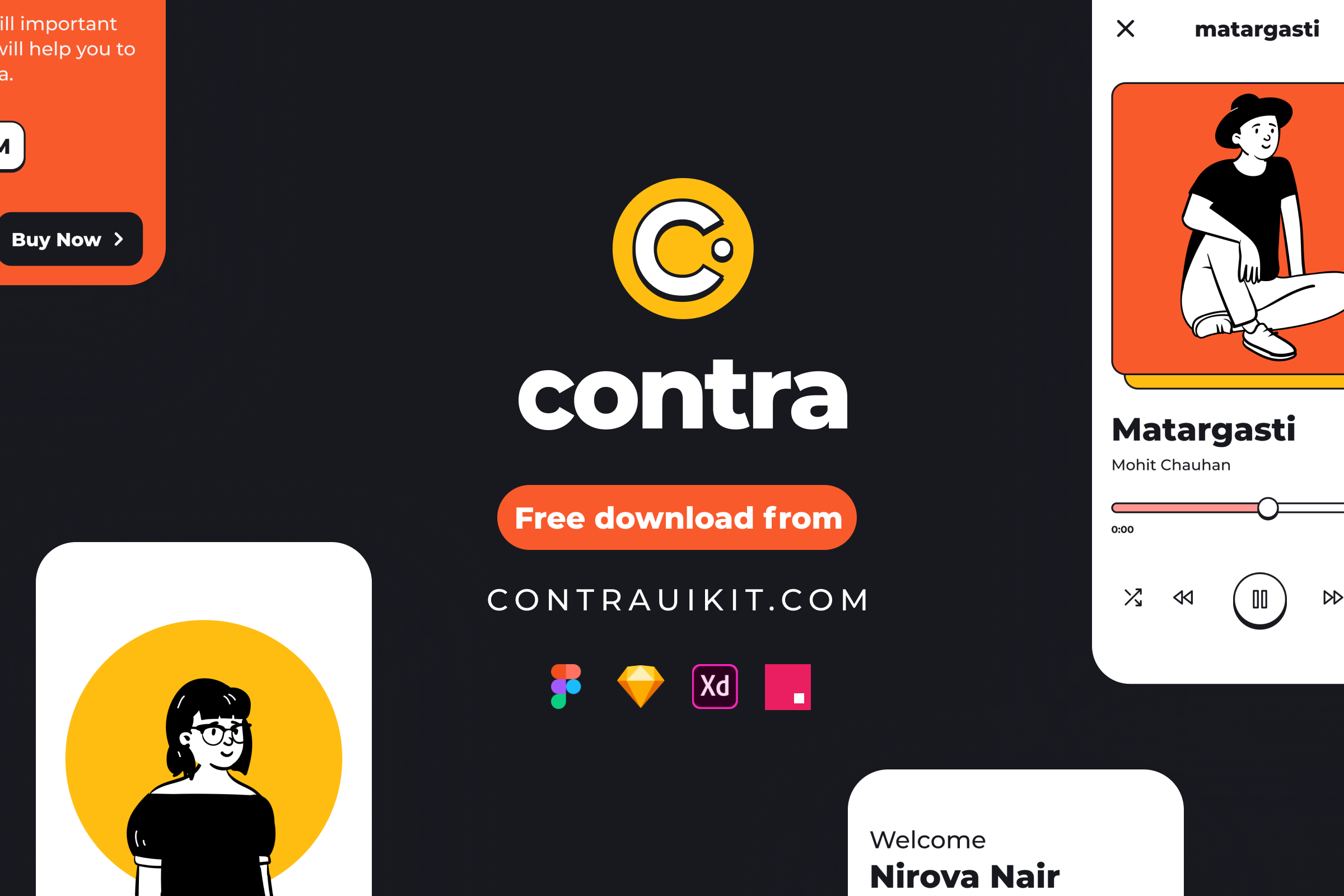 Contra Wireframe Kit gallery image