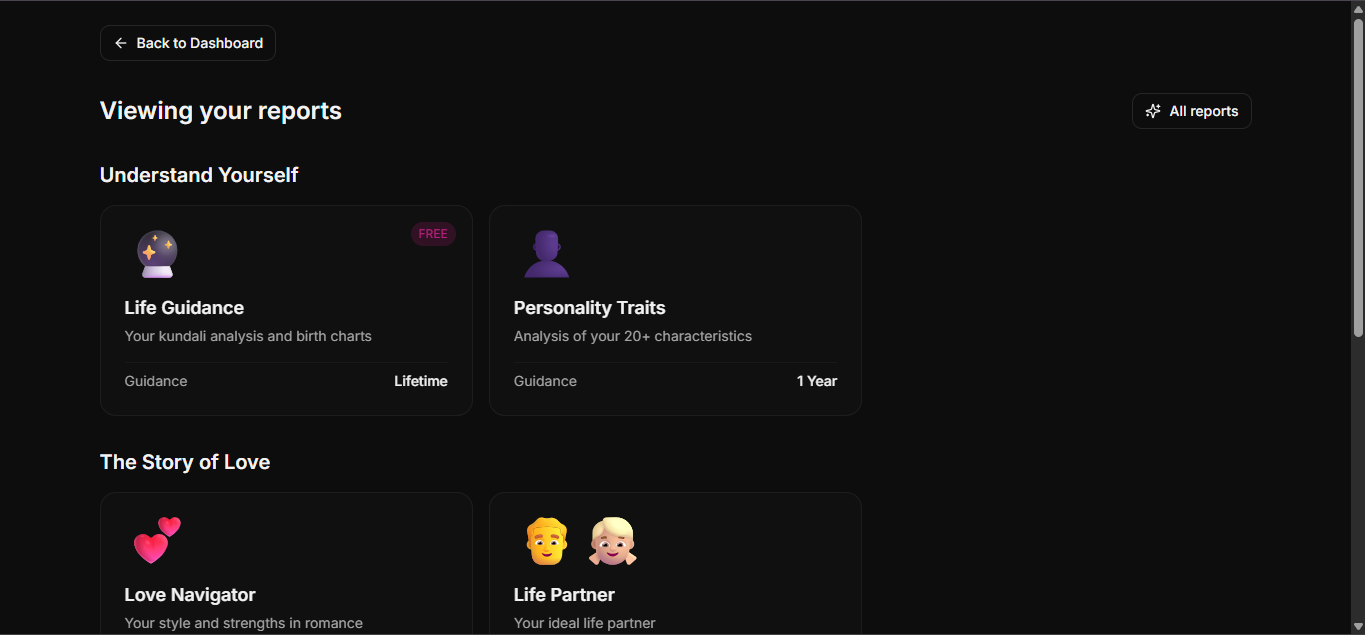 Vedicastro - Screenshot 2 showing product features and functionality
