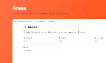 Year End Sprint Notion Template gallery image