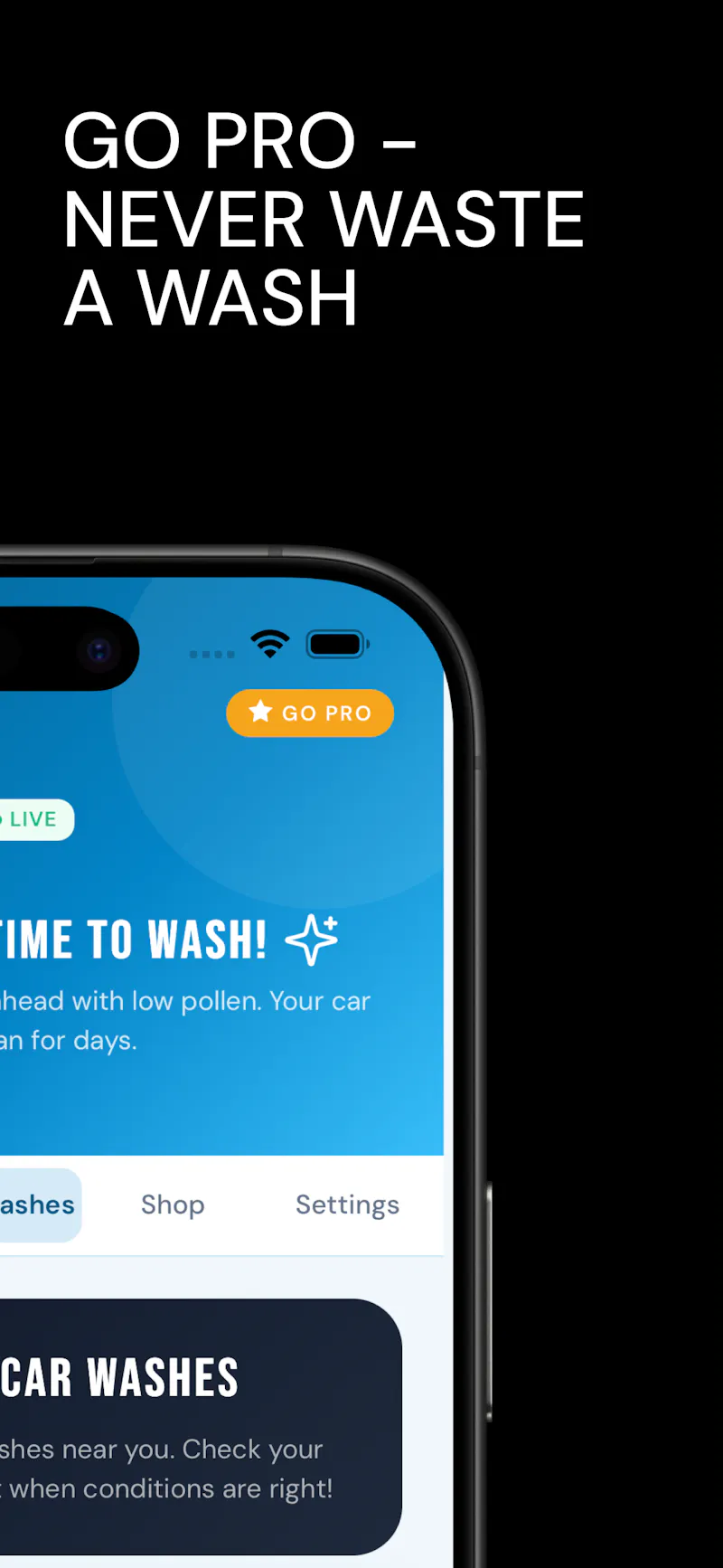 SparkDry: Car Wash Weather App screenshot 5