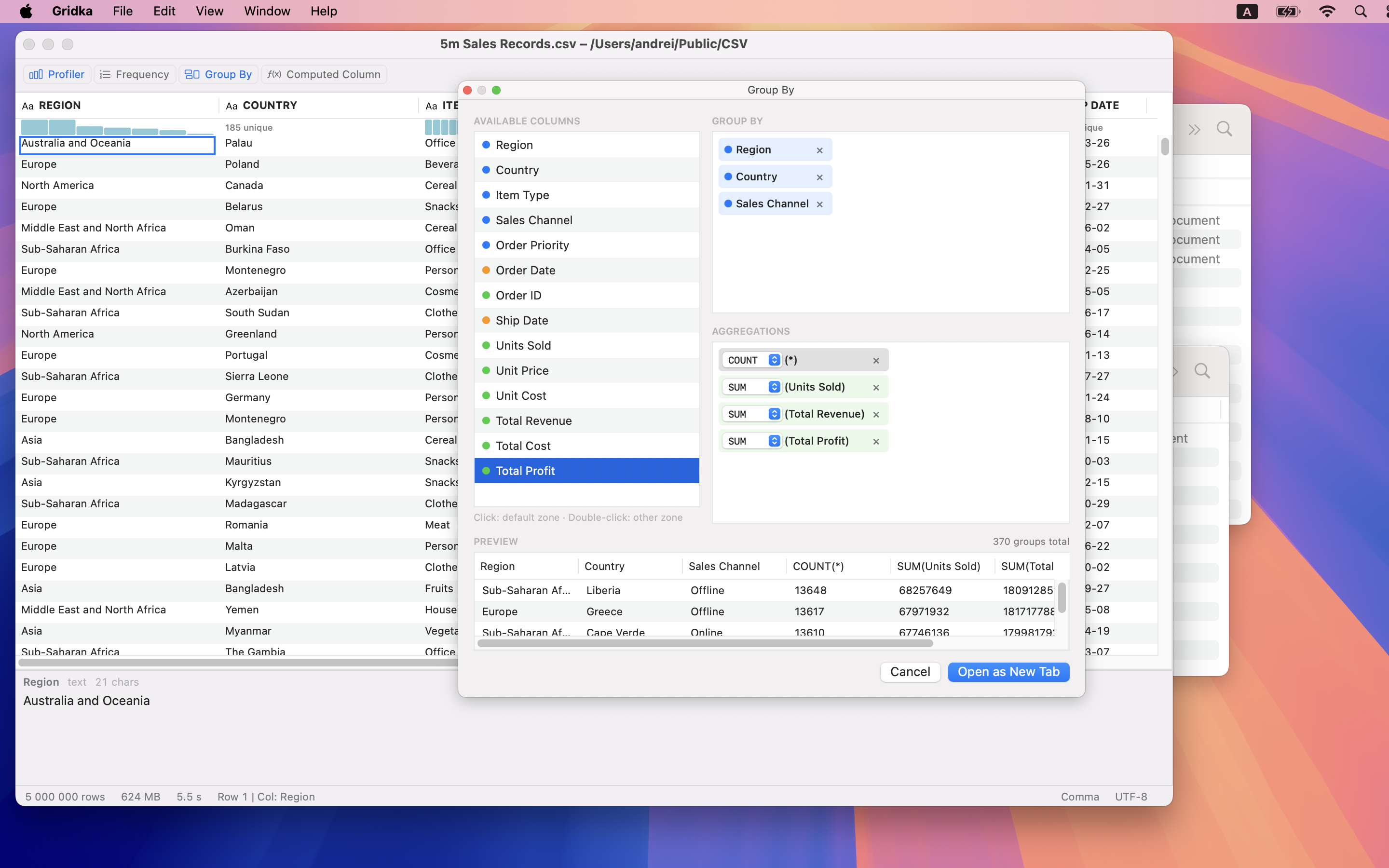 Gridka — Blazing fast CSV viewing gallery image
