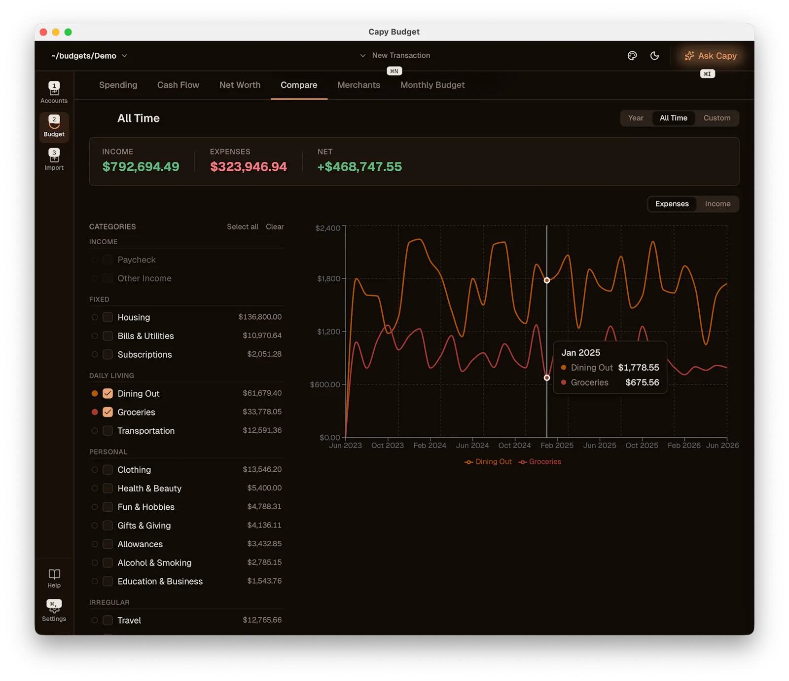 Capy Budget screenshot 3