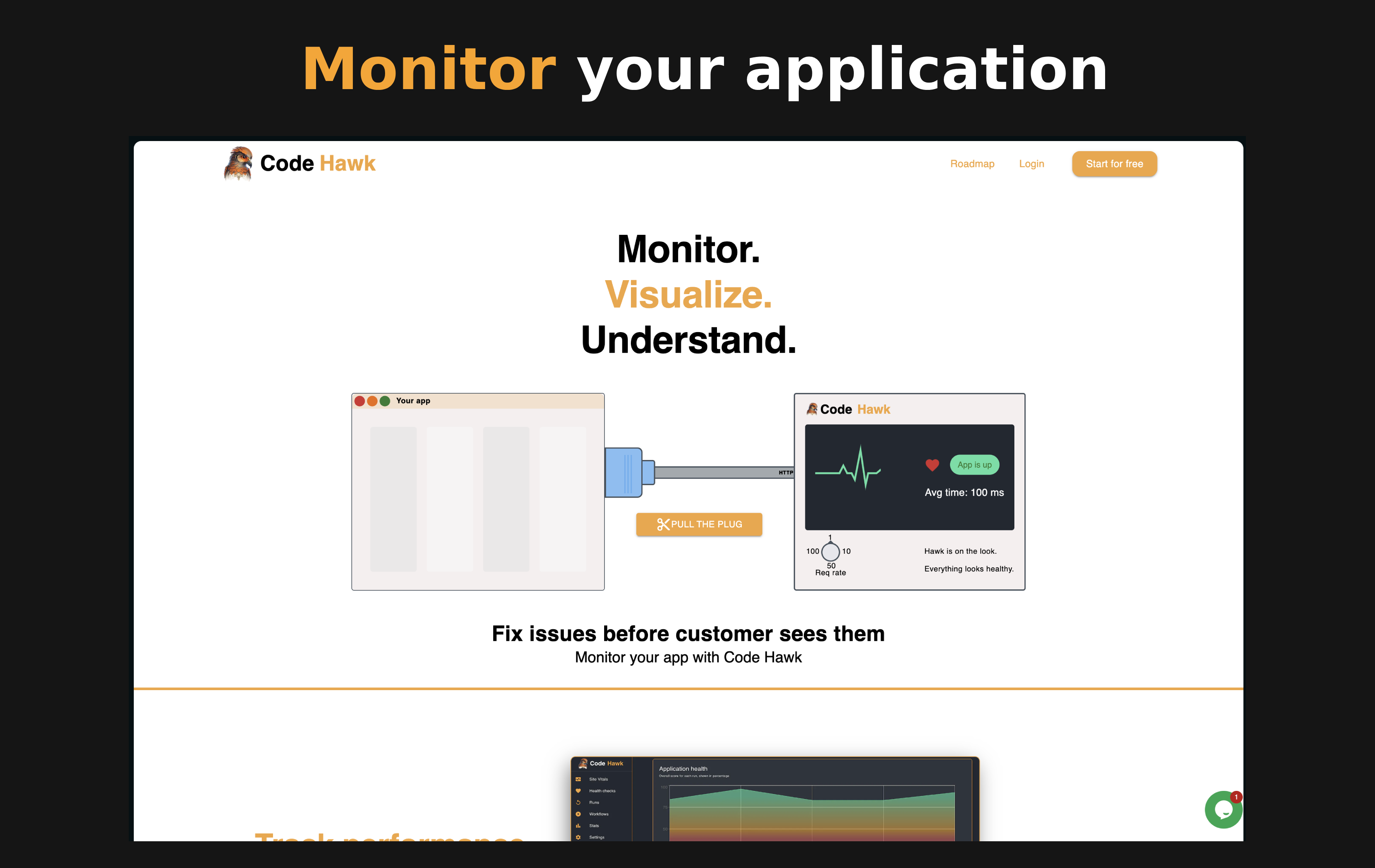 startuptile Code Hawk-Monitor and detect outages fast.