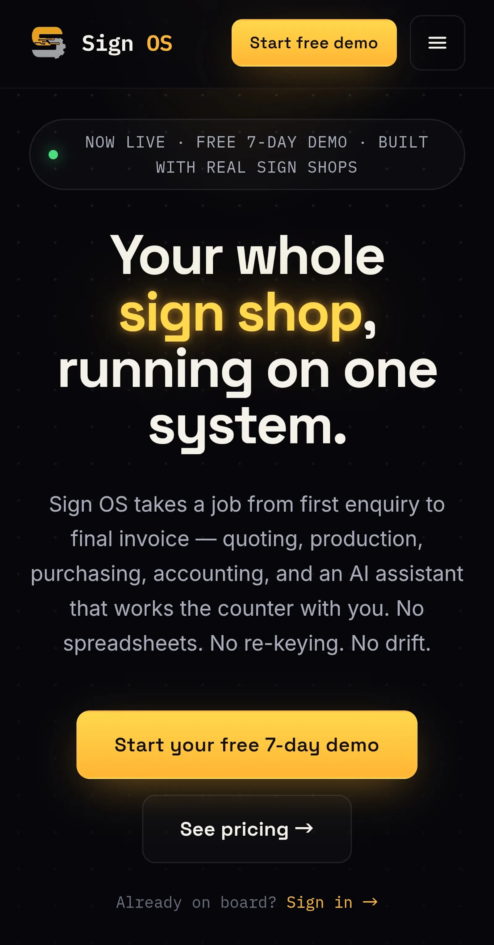 Sign OS screenshot 4