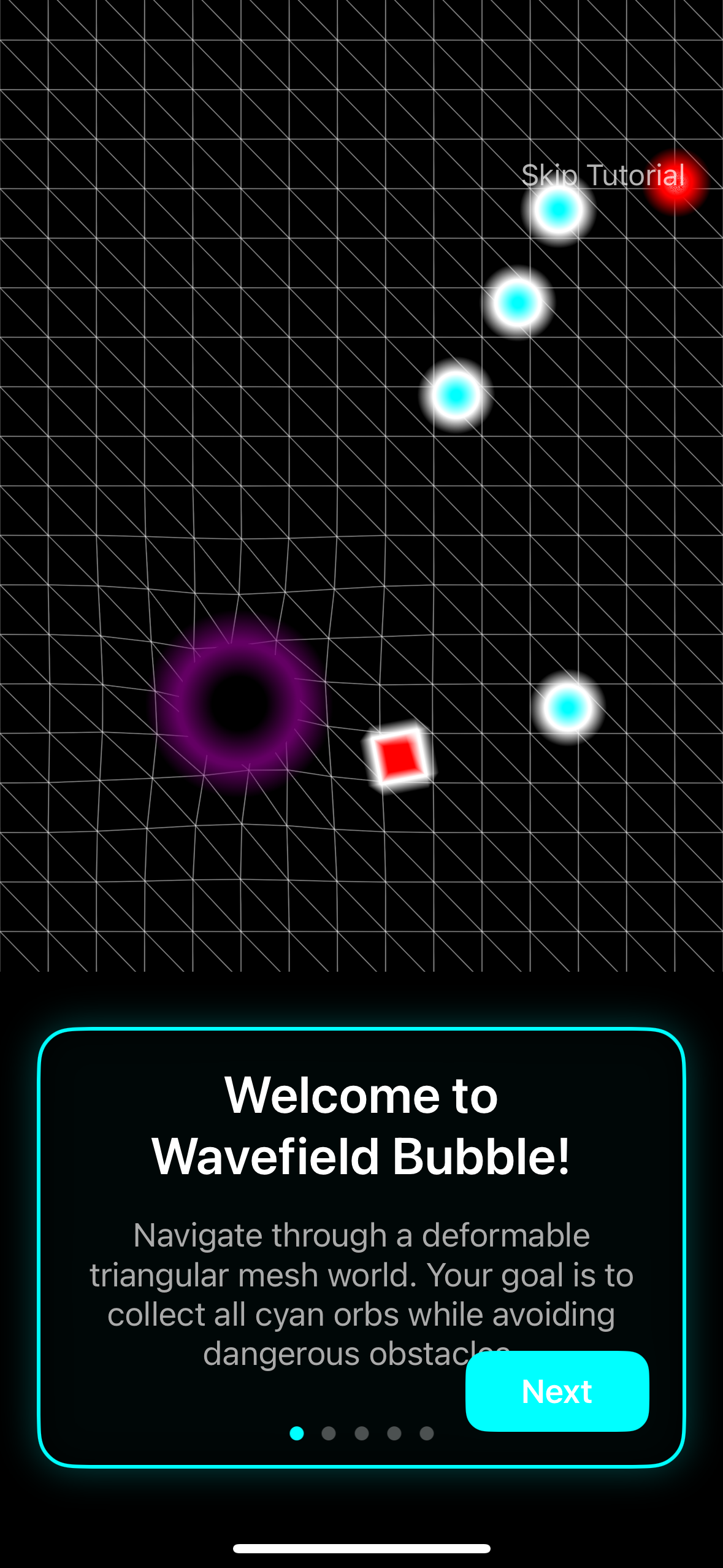 Wavefield Bubble: a new ios game gallery image
