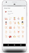 Coco the marshmallow stickers pack gallery image