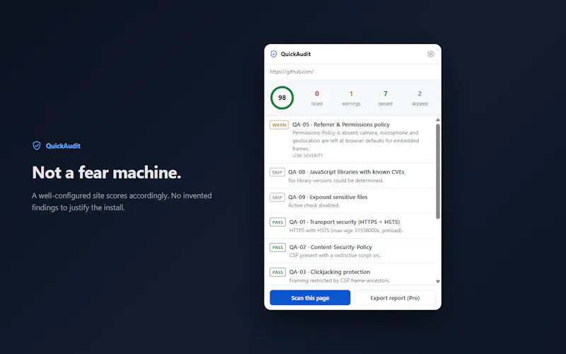 QuickAudit screenshot 3