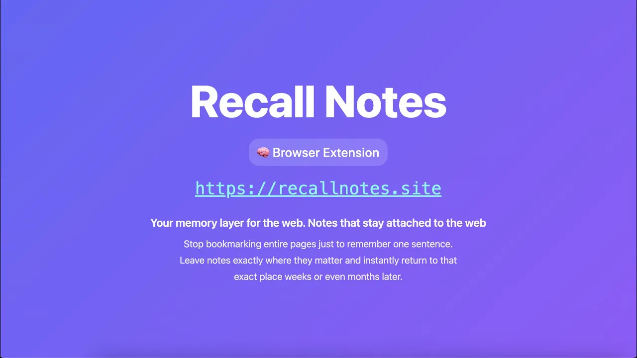 Recall Notes gallery image