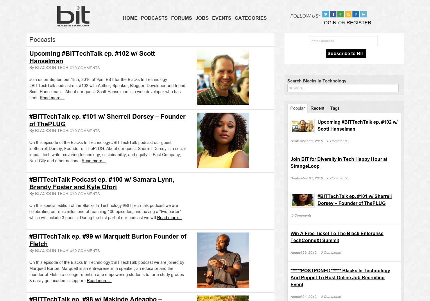 #BITTechTalk Podcast