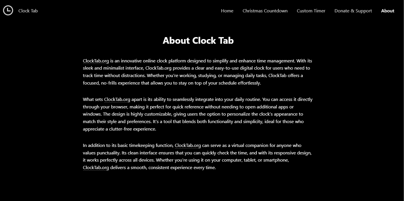 Media Tab jam - Jam dalam talian yang elegan 5