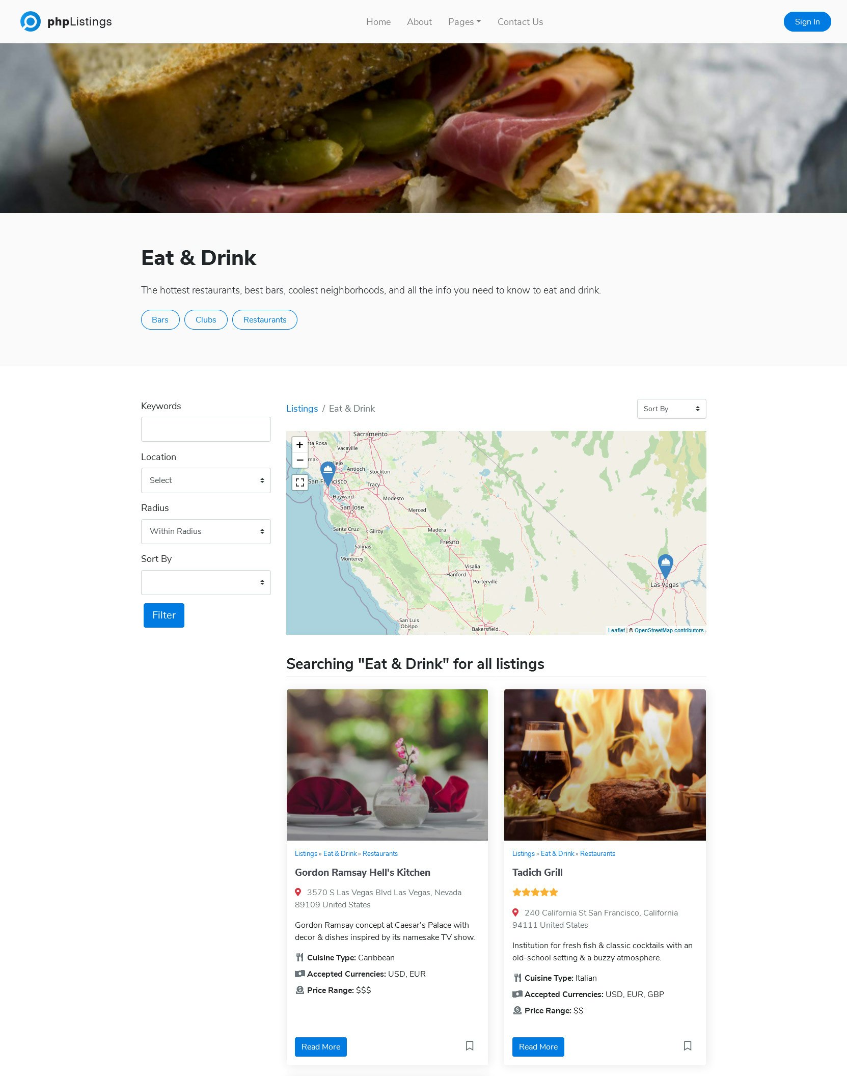 phpListings Business Directory Software gallery image