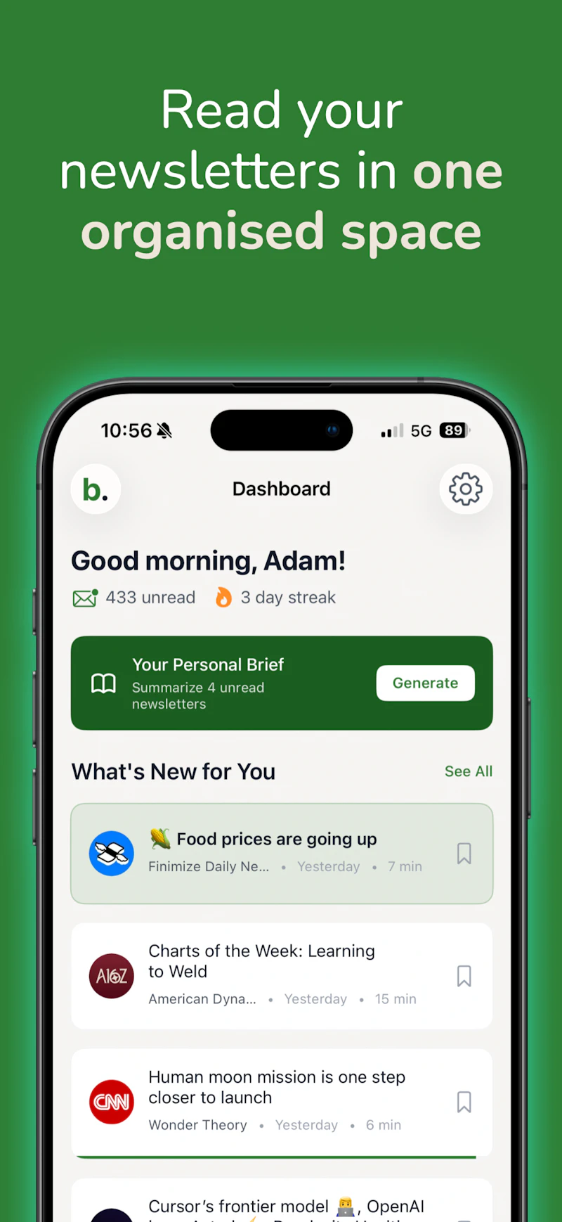 Newsletter Reader by Bilig screenshot 5